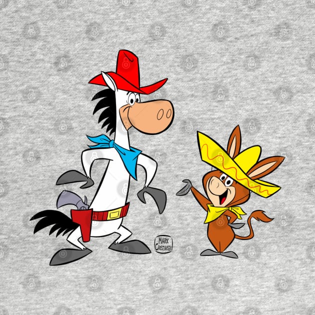 Quick Draw McGraw and Baba Looey in Color by markscartoonart62